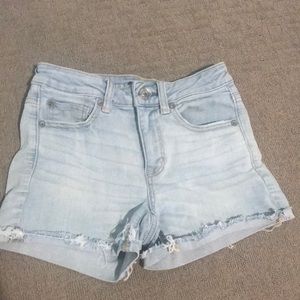 Light blue American eagle jean shorts